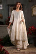 Off White Cotton Silk Anarkali Suit Set image number 0