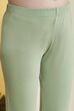 Green Solid Tiered Cotton Kurta Set image number 2