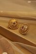 Pink Gold Plated Brass Stud Earrings image number 0