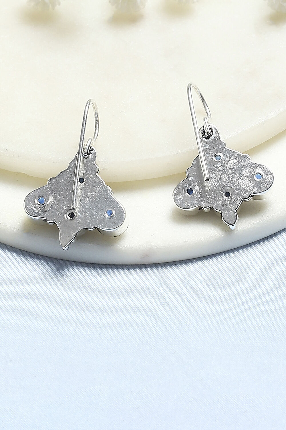 Navy Stone Earrings image number 2