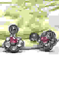 Pink Brass Drop & Danglers image number 0