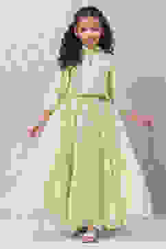 Lime Green Art Silk Lehenga Set image number 6