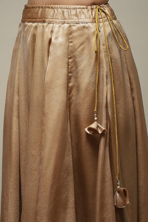 Dusty Pink Viscose Flared Suit Set image number 2