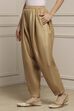Gold Polyester Salwar image number 2