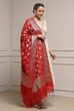 Fuchsia Polyester Blend Anarkali Embroidered Suit Set image number 5