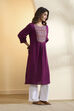 Mustard Viscose Rayon Straight Kurta image number 4