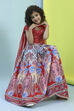 Red Cotton Lehenga Set image number 0
