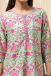 Sea Green Printed Straight Suit Set image number 1