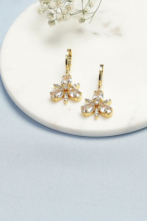 Gold Brass Earrings image number 0