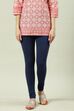 Camel Cotton Blend Solid Churidar image number 2