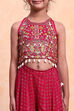 Pink Viscose Blend Straight Suit Set image number 1