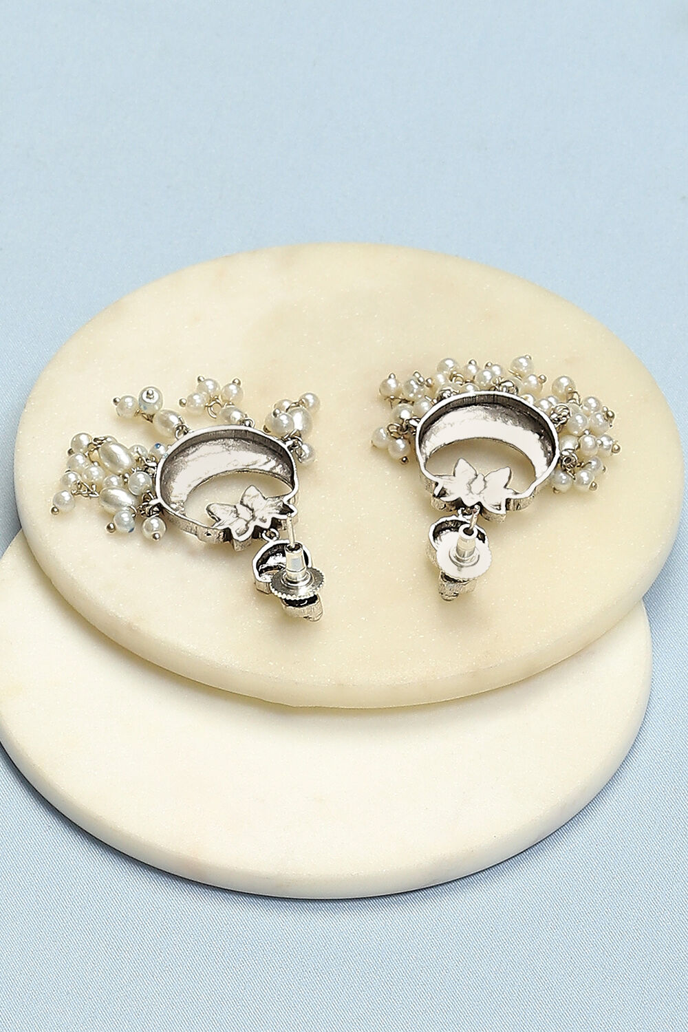 Blue Brass Earrings image number 2