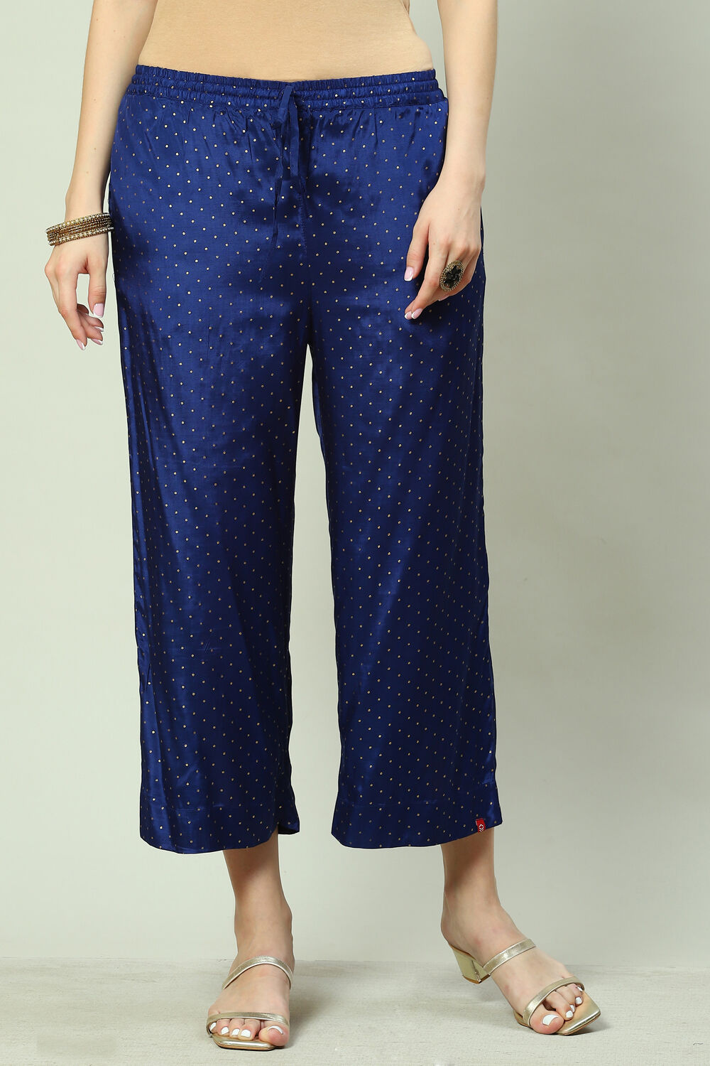 Off White Viscose Palazzo image number 0