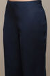 Blue Cotton Printed Unstitched Suit Set image number 3