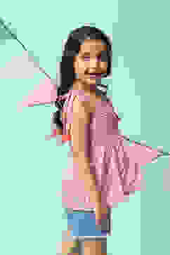 Off White Cotton Short Top image number 3