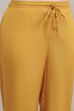 Yellow Viscose Rayon Straight Suit Set image number 2