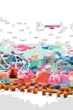 Off White Cotton Blend Kaftan image number 1