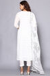 Black And White Muslin Easy Stitch Suit Set image number 6