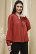 Black Solid Straight Top image number 4