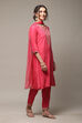 Lime Green Rayon Straight Kurta Regular Pant Suit Set image number 6
