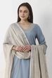 Off White Cotton Khadi Dupatta image number 3