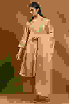 Gold Cotton Kalidar Suit Set image number 7