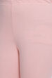 Peach Cotton Lycra Solid Leggings image number 1