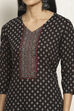 Blue Cotton Floral Printed Unstitched Suit Set image number 2