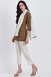Brown Cotton Three Piece Set image number 0