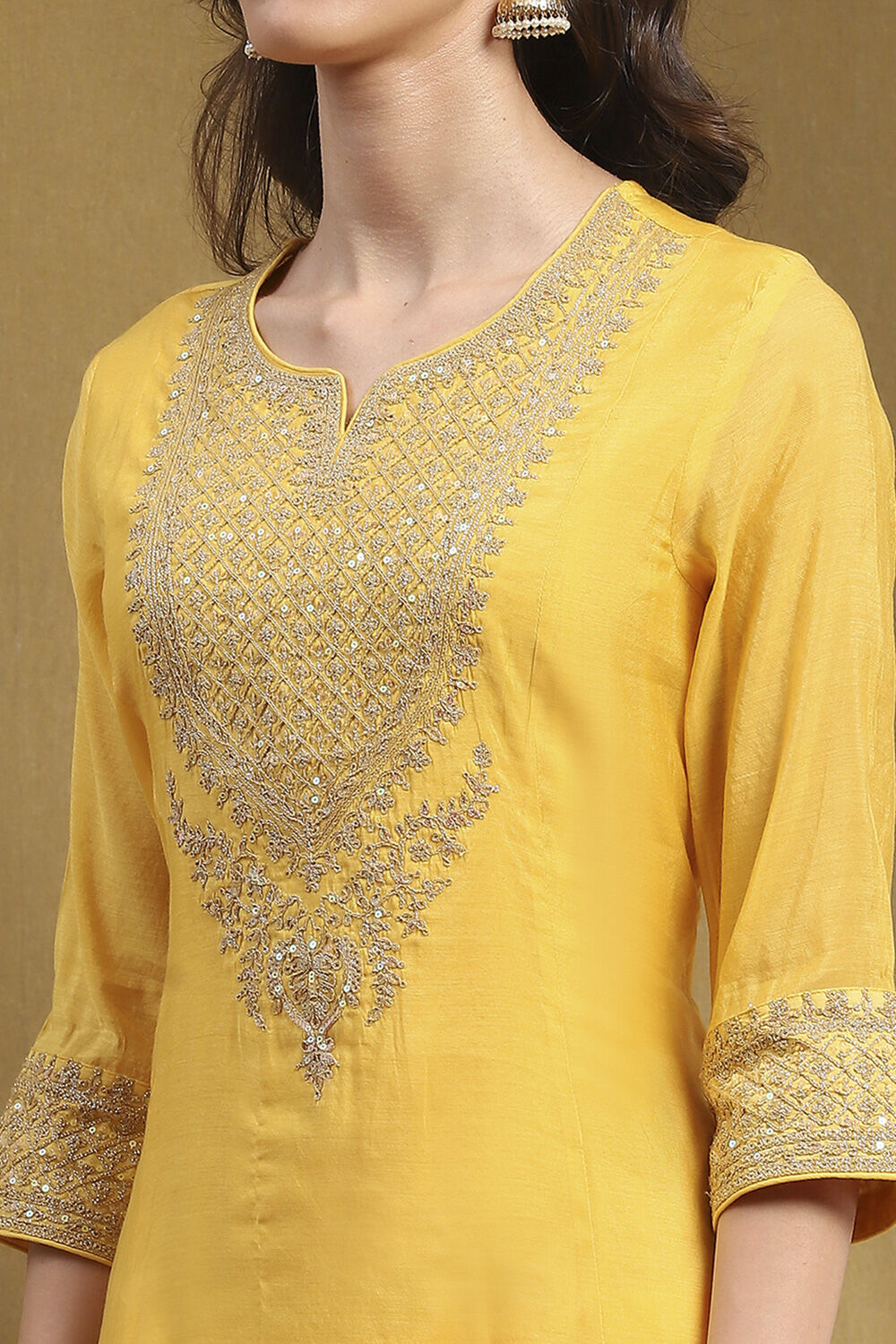 Turquoise Embroidered Festive Kalidar Suit Set image number 1