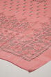 Peach Cotton Screen Print Unstitched Suit Set image number 4