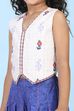 Blue Cotton Printed Straight Suit Set image number 1