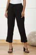 White Cotton Solid Pant image number 4