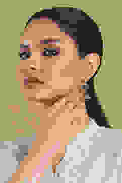 Purple Brass Jhumka image number 3