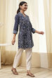Indigo Straight Short Kurta image number 4