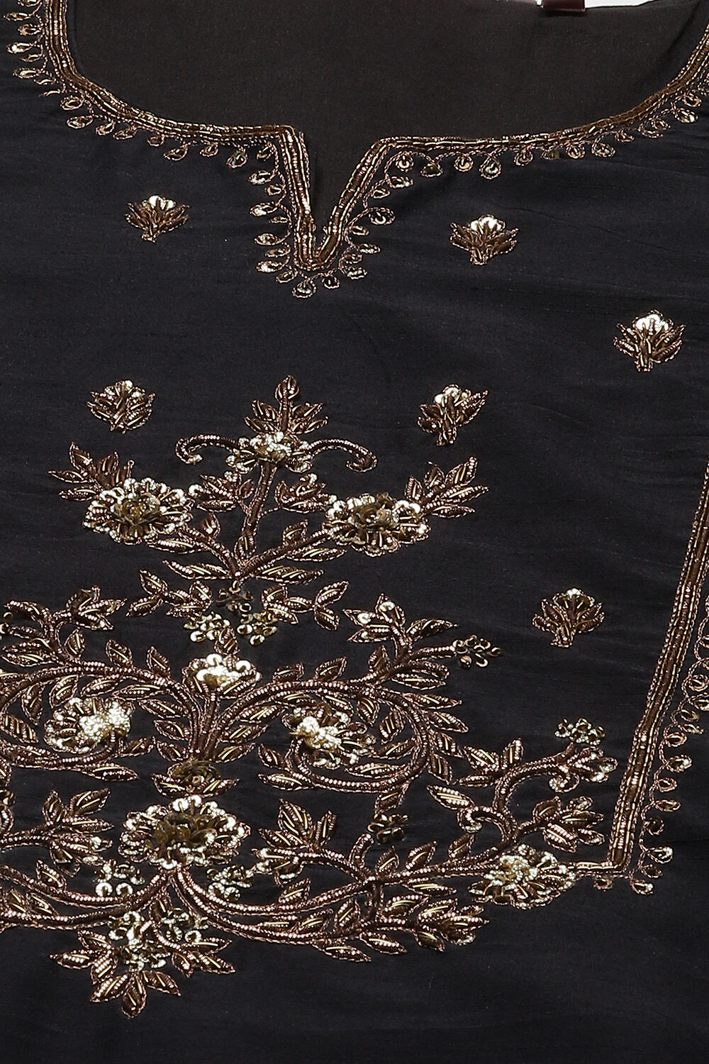 Maroon Poly Viscose Straight Kurta Slim Pants Suit Set image number 1