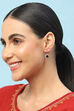 Dark Blue Brass earrings image number 3
