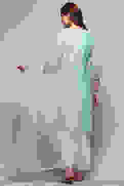 Blue Embroidered Nylon Dupatta image number 1