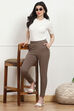 Black Art Silk Solid Jeggings image number 0