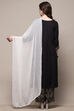 Rust Poly Chiffon Dupatta image number 2