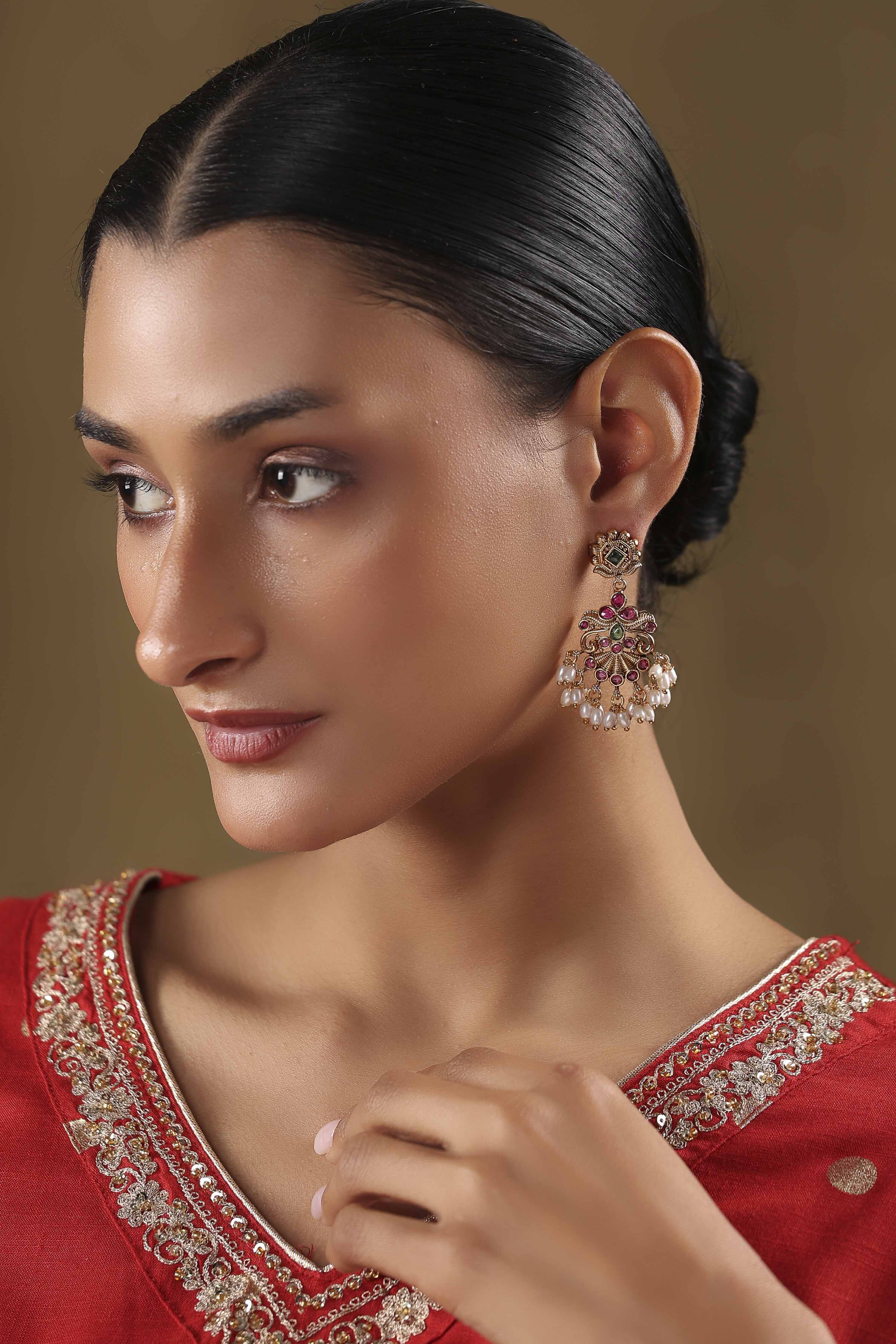 Multi Brass Drop & Danglers image number 3