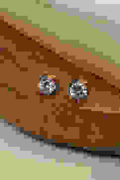 White Brass Studs image number 0