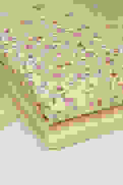 Yellow Chanderi Blend Unstitched Suit Set image number 5