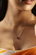 Red Brass Necklace image number 1