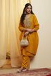 Fuschia Viscose Rayon Straight Suit Set image number 6