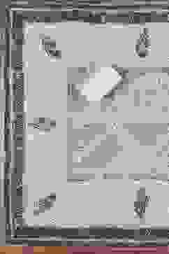 Blue Cotton Printed Embroidered Unstitched Suit Set image number 3