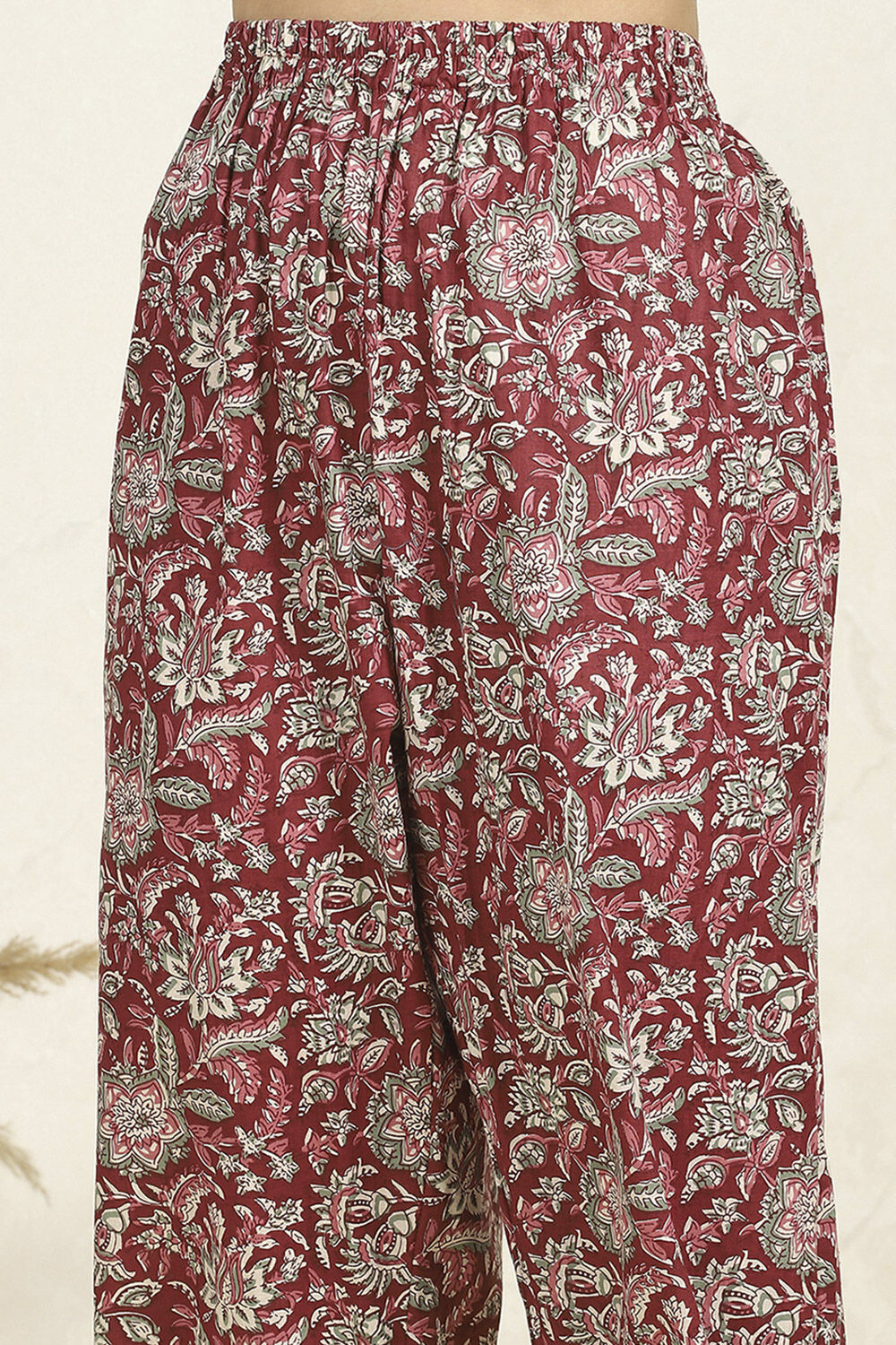 Blue Cotton Printed Unstitched Suit Set image number 3