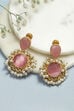 Pink Brass Earrings image number 0