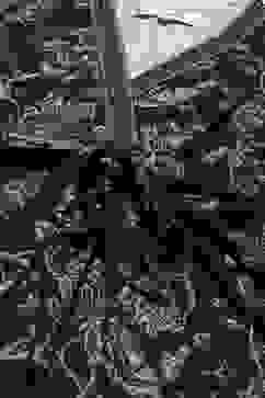 Indigo Pink Acrylic Flared Printed Dress image number 1