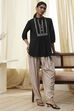 Beige Solid Straight Palazzos image number 0